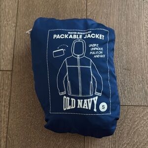 Old Navy Blue Packable Jacket
